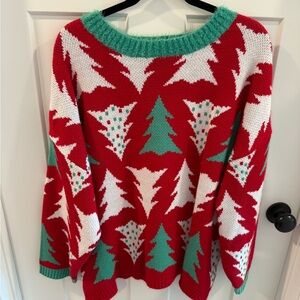 32 Degrees Red and Green Holiday Sweater